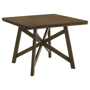 English Elm Maxine Brown Mindi Veneer Square Counter Height Table for Farmhouse Dining Rooms B062S01451