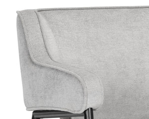 Sunpan DEROME Mid-Century Modern Lounge Chair in Polo Club Stone - Stylish, Durable, and Easy Care Seating 107315