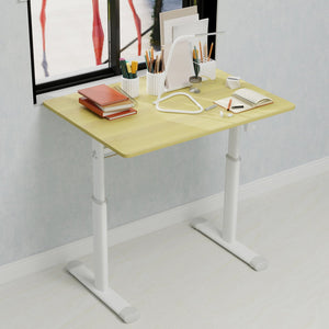 English Elm Adjustable Study Desk – Ergonomic Height-Adjustable Workspace For Kids & Adults, Compact Design W1935P338359
