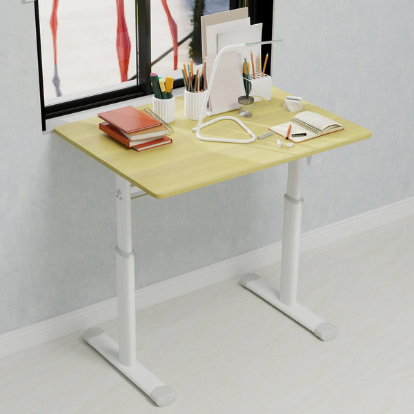 English Elm Adjustable Study Desk – Ergonomic Height-Adjustable Workspace For Kids & Adults, Compact Design W1935P338359