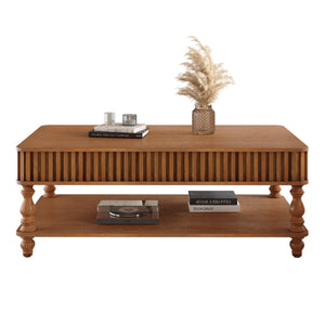 English Elm Mirrored Console Table Silver Glam Entryway Piece with Geometric U Base and Etched Detail Antique Brown W1445P370477