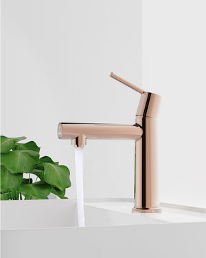 English Elm Rose Rose Gold Single-Handle Bathroom Faucet Deck Mount for Vanity RV Modern 1.5 GPM Zinc Alloy Finish T3177P289657
