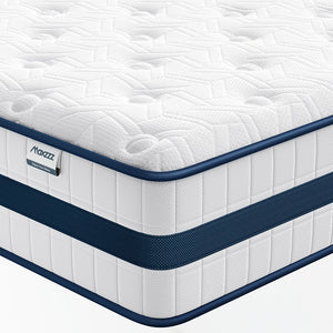 English Elm Queen Hybrid Mattress 12 Inch Pocketed Coils Memory Foam Pressure Relief Sleep B2716P329747