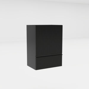 English Elm Gada Matte Black Freestanding Bathroom Vanity Cabinet with Drawer Modern Storage W1865P279901