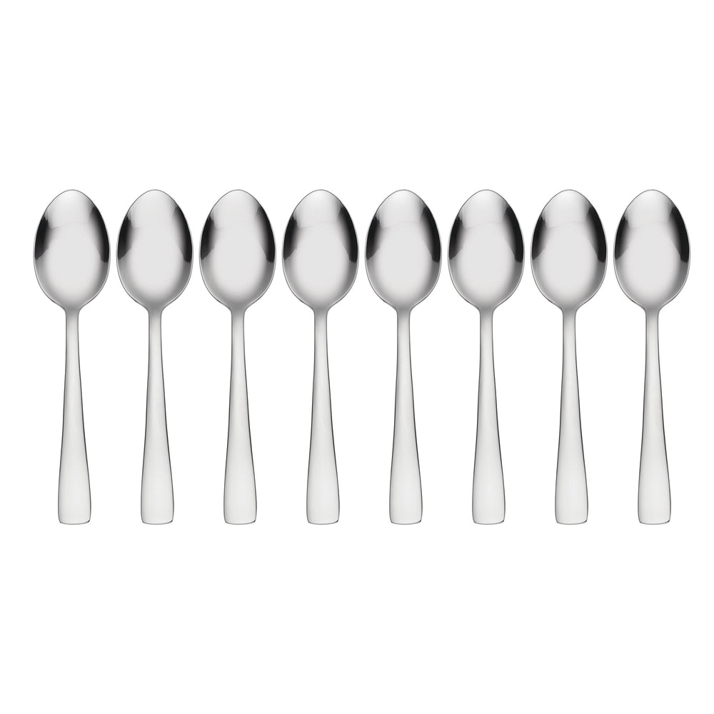 Lenox Oneida Zinc Everyday Flatware Teaspoons, Set of 8 Metallic, STAINLESS METAL H083008D