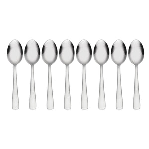 Lenox Oneida Zinc Everyday Flatware Teaspoons, Set of 8 Metallic, STAINLESS METAL H083008D