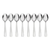 Oneida Zinc Modern Teaspoons, Set of 8 - Durable Stainless Steel, Satin Finish