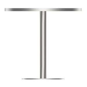 English Elm Round Bistro Dining Table Faux Marble Top Gold Pedestal Base for Small Spaces W3316P421496