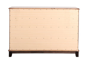 English Elm Ashford Cappuccino Dresser G9800-D – 6-Drawer Wood Veneer Storage Chest, 65" Wide, Stylish Organizer B078108513