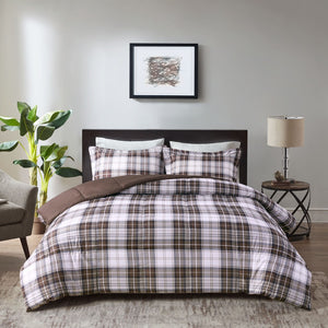 English Elm Full/Queen Parkston 3M Scotchgard Plaid Comforter Set – Moisture-Wicking, OEKO-TEX Antimicrobial, Ultra-Soft Bedding B03599080