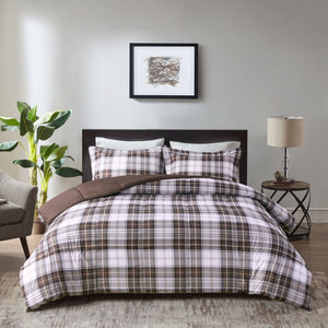 English Elm Twin/Twin Xl 3M Scotchgard Down Alternative Comforter Set – Classic Plaid, Moisture-Wicking & Oeko-Tex B03599079-GIGA