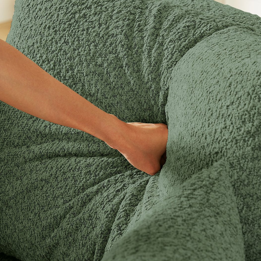 English Elm 78.7-Inch Convertible Sleeper Sofa Bed: Chenille Lounge Couch With Pillows, Side Pocket, And Comfort W834S00532