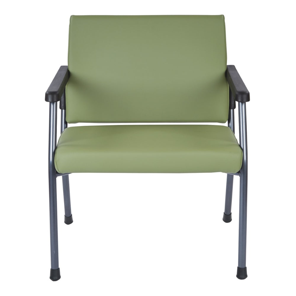 OSP Home Furnishings Bariatric Guest Chair with Reinforced Metal Frame and Plush Padded Seat for Medical Use BC9602-R106