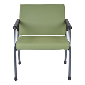 OSP Home Furnishings Bariatric Guest Chair with Reinforced Metal Frame and Plush Padded Seat for Medical Use BC9602-R106