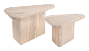 Navidic Coffee Table Set (2-Piece) Natural 109872 Zuo Modern