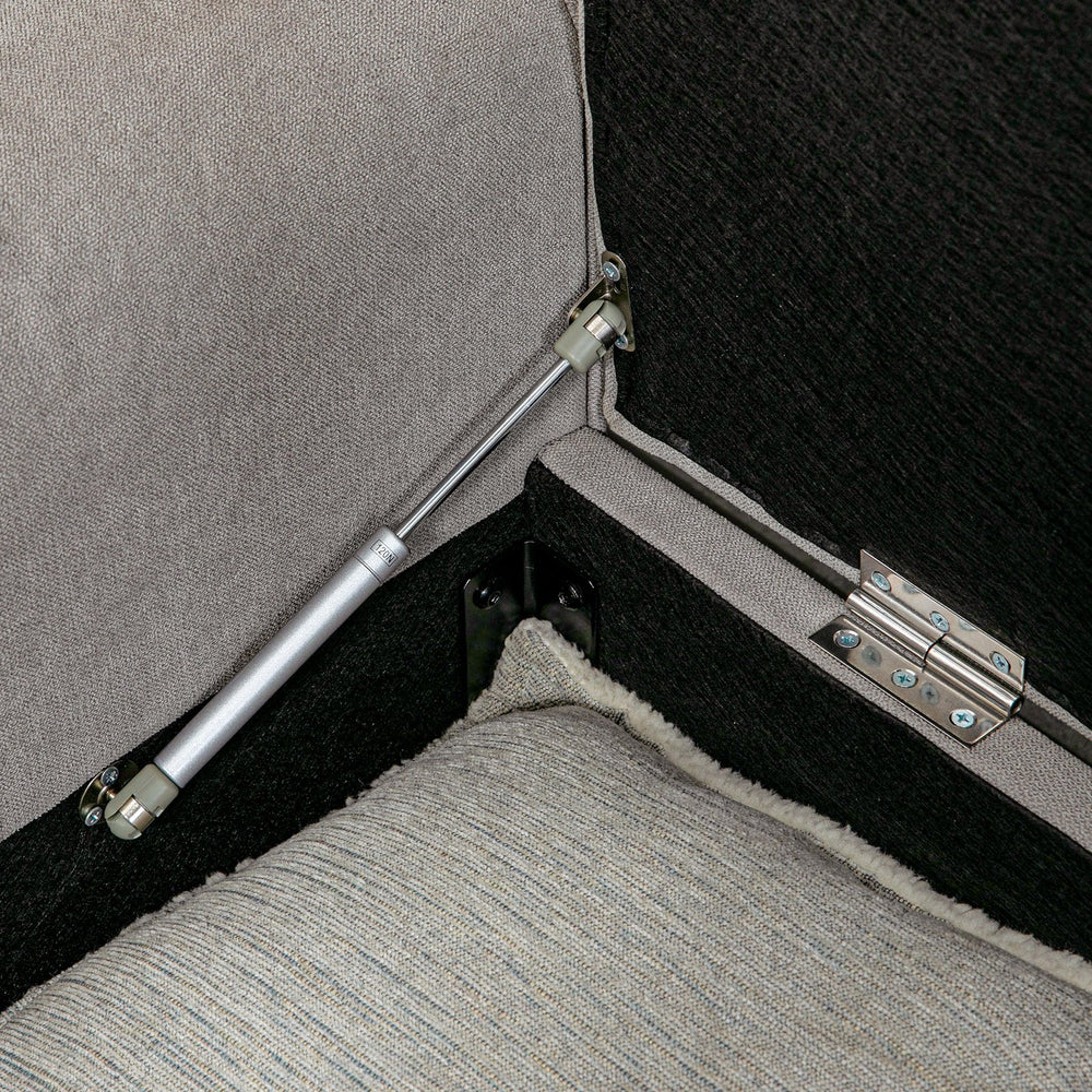 English Elm HOMCOM Velvet Storage Ottoman Bench 50" – Tufted End-of-Bed Seating with Rolled Arms, Hidden Compartment W2225P249909