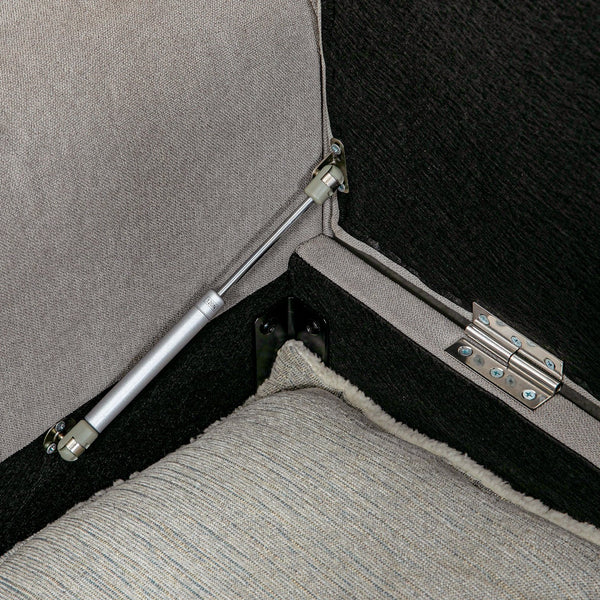 English Elm HOMCOM Velvet Storage Ottoman Bench 50" – Tufted End-of-Bed Seating with Rolled Arms, Hidden Compartment W2225P249909