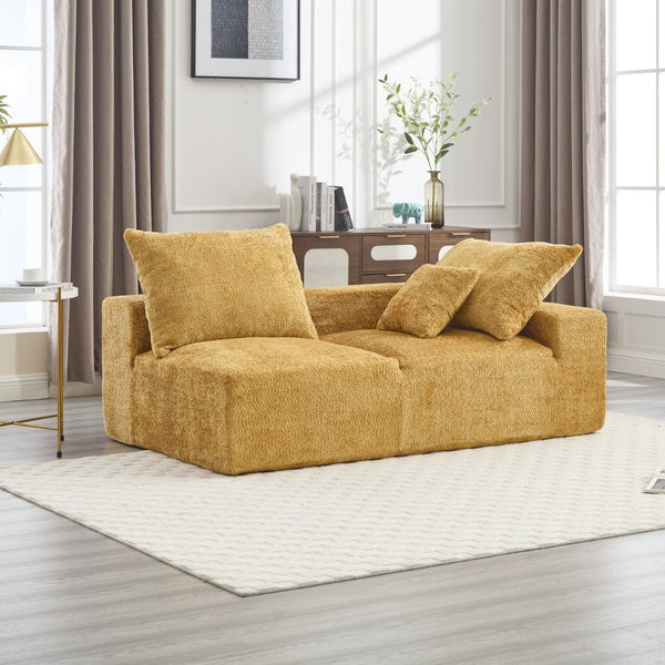 English Elm United Versatile Chenille Two-Person Sofa For Lounging, Napping & Home Office - Soft, Durable Comfort W1568P222619-GIGA