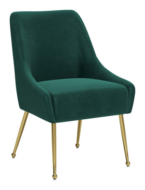 Maxine Dining Chair Green & Gold 109716 Zuo Modern