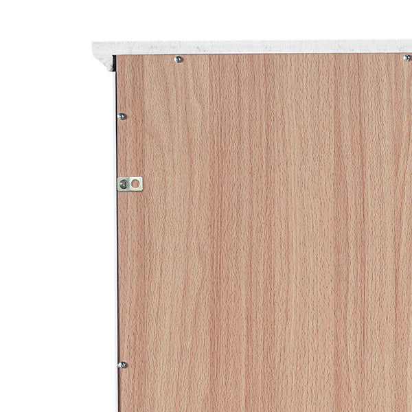 English Elm 67.2" Tall Bathroom Storage Cabinet with Tempered Glass Doors, Adjustable Shelves, Soft-Close Hinges and Anti-Tip Safety White N729P310006K