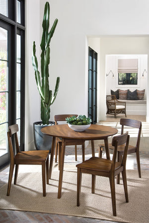 OSP Home Furnishings Chesterfield Dining Table Walnut