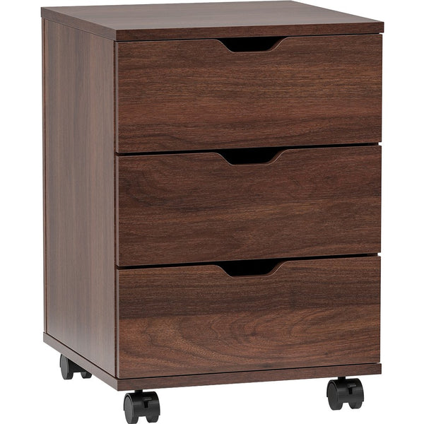 English Elm 3-drawer Rolling Wood File Cabinet with Locking Casters for Home Office Under Desk T3623P434200