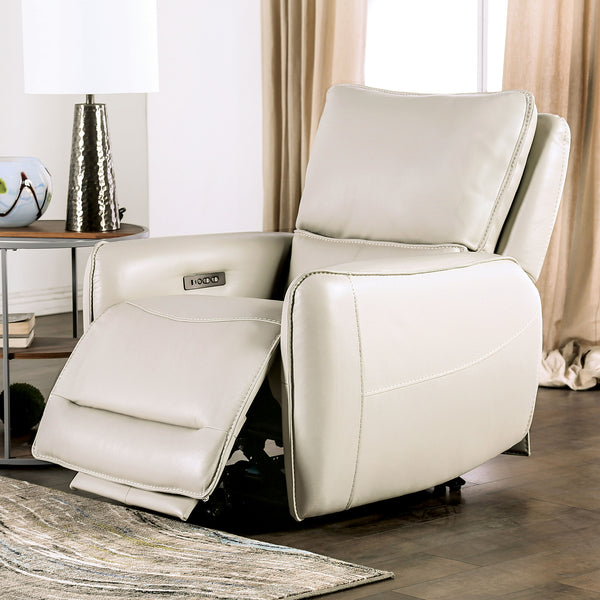 English Elm Transitional Multi-Function Glider Recliner with Channel Back, Cup Holders, Hidden Storage, Upholstered Comfort Beige 40 L x 34 W x 30 H B2741P387647