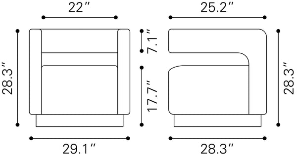 Turku Swivel Chair Sage Green 110013 Zuo Modern