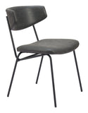 Charon Dining Chair - Set of 2 Vintage Black 110259 Zuo Modern