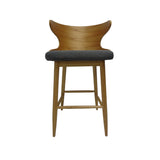 Christopher Knight Home® - Noble House - Kamryn Mid-Century Modern Upholstered Barstools (Set of 2)