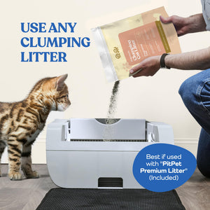 English Elm Smart Self-cleaning Litter Box with Wide Entry Sensor Cycle and Wifi App Control W1264P283678