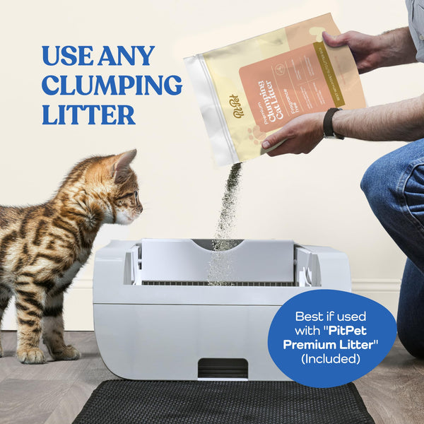 English Elm Smart Self-cleaning Litter Box with Wide Entry Sensor Cycle and Wifi App Control W1264P283678