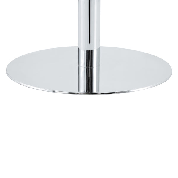 English Elm Rock Slab Round Bar Table with Gold Stainless Steel Base for Modern Home Entertaining W2920P443468
