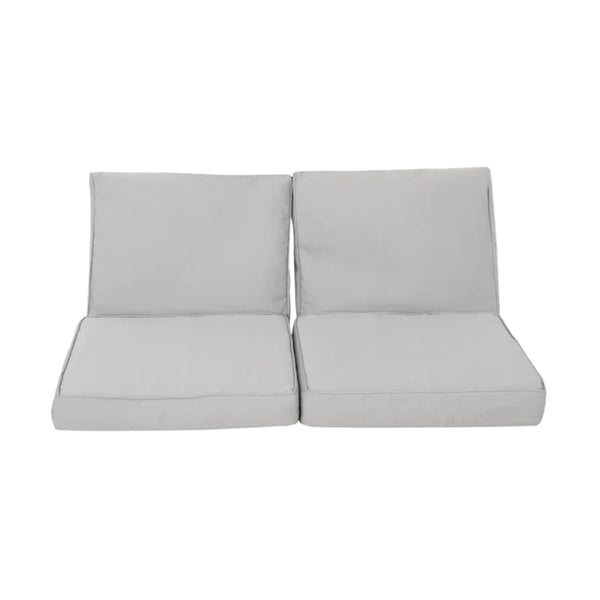 English Elm Christopher Knight Home® - Honolulu Club Chair Cushion Set - Weather-Resistant Silver Cushions For Ultimate Outdoor Comfort N775P270231S