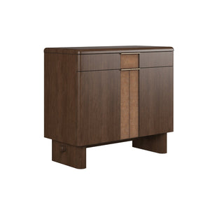 A.R.T. Furniture Verge Accent Door Chest - Handcrafted Walnut Storage with Rounded Design for Modern Interiors & Style 337397-1960