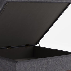 English Elm Owen Square Storage Ottoman - Stylish Slate Grey Coffee Table With Hydraulic Lift & Multi-Use Design B136P159178-GIGA