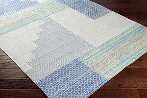 Surya Didim 2'6" X 8' Handmade Rug – Global Inspired Elegance And Durability For Your Home Decor Space! Denim Viscose,Polyester,Cotton Ddm2301-268