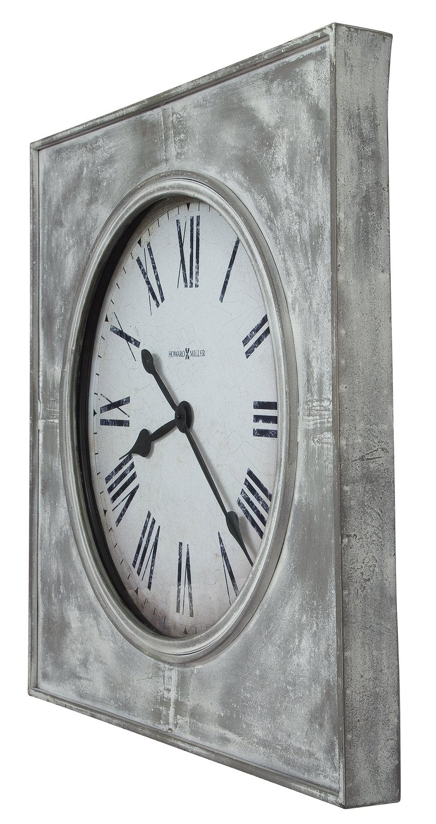 Hekman Furniture 625622 Bathazaar Oversized Vintage Wall Clock - Aged Metal Design With Roman Numerals & Quartz Movement  Bathazaar Wall Clock 625622
