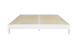 English Elm Steve Silver - Nix - King Platform Bed - White