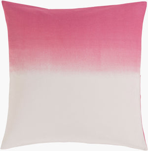Surya Dip Dyed Coastal 26"W X 26"L Sham - Durable Cotton & Flax Accent For Beach-inspired Decor Spaces Plum Cotton,Flax,Cotton,Flax Ddp2000-es