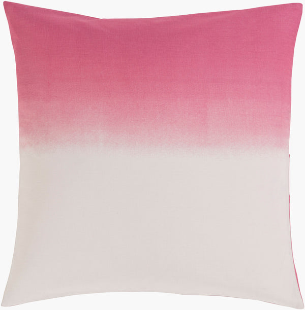 Surya Dip Dyed Coastal 26"W X 26"L Sham - Durable Cotton & Flax Accent For Beach-inspired Decor Spaces Plum Cotton,Flax,Cotton,Flax Ddp2000-es