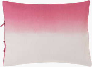 Surya Dip Dyed Coastal 26"W X 26"L Sham - Durable Cotton & Flax Accent For Beach-inspired Decor Spaces Plum Cotton,Flax,Cotton,Flax Ddp2000-s