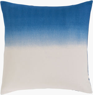 Surya Dip Dyed Coastal 26"W X 26"L Sham - Durable Cotton & Flax Accent For Beach-inspired Decor Spaces Cream Cotton,Flax,Cotton,Flax Ddp2001-es
