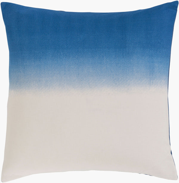 Surya Dip Dyed Coastal 26"W X 26"L Sham - Durable Cotton & Flax Accent For Beach-inspired Decor Spaces Cream Cotton,Flax,Cotton,Flax Ddp2001-es