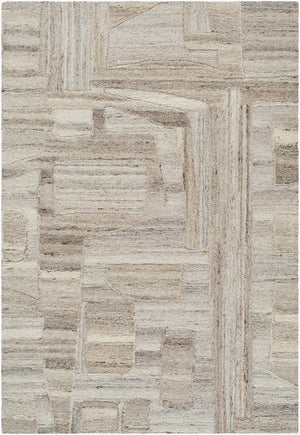 Livabliss Dundee Hand-tufted Wool Accent Rug Bohemian Global Style for Entryways and Bedside Light Gray, Med 9' x 12' DDU2303-912