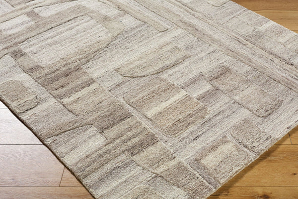 Livabliss Dundee Hand-tufted Wool Accent Rug Bohemian Global Style for Entryways and Bedside Light Gray, Med 9' x 12' DDU2303-912