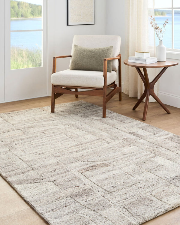 Livabliss Dundee Hand-tufted Wool Accent Rug Bohemian Global Style for Entryways and Bedside Light Gray, Med 9' x 12' DDU2303-912