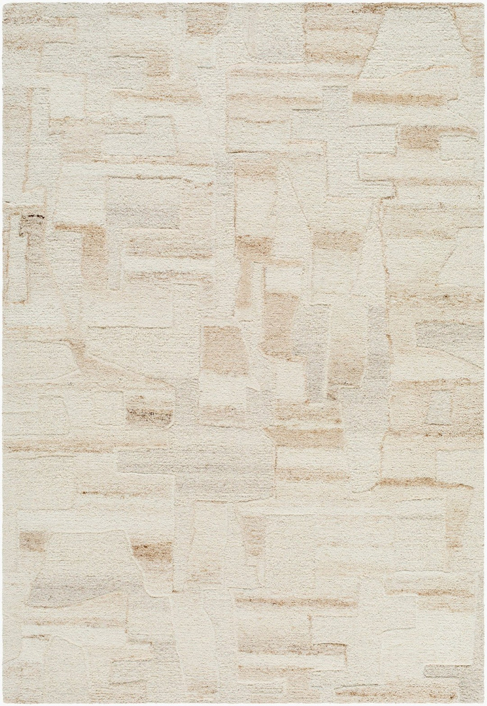 Livabliss Dundee Hand-tufted Wool Accent Rug Bohemian Global Artisan Soft Pile Entryway Decor Ivory, Beige 2' x 3' DDU2305-23
