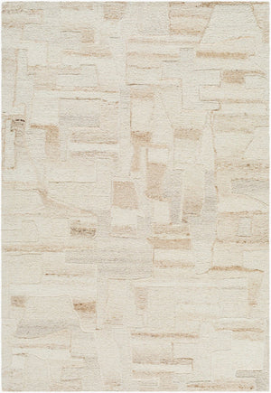 Livabliss Dundee Hand-tufted Wool Accent Rug Bohemian Global Artisan Soft Pile Entryway Decor Ivory, Beige 2' x 3' DDU2305-23