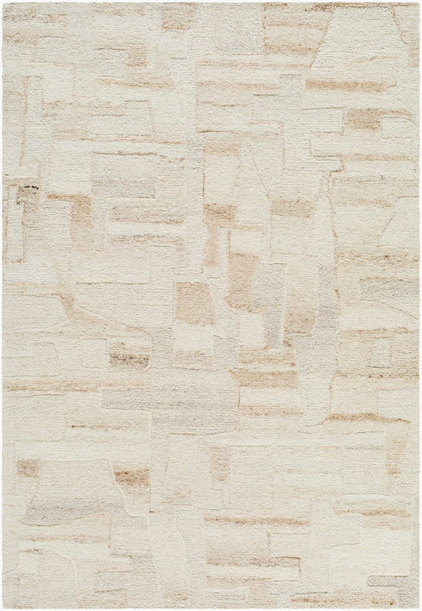 Livabliss Dundee Hand-tufted Wool Accent Rug Bohemian Global Artisan Soft Pile Entryway Decor Ivory, Beige 2' x 3' DDU2305-23